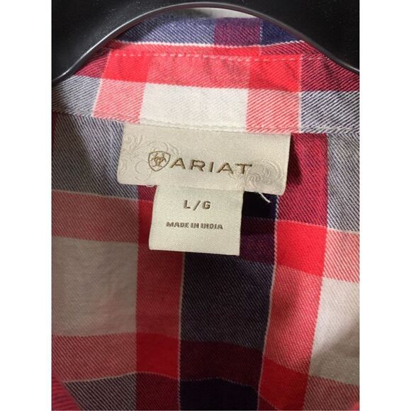 Ariat Button down shirt western Pearl snap women’s size large - Picture 3 of 9